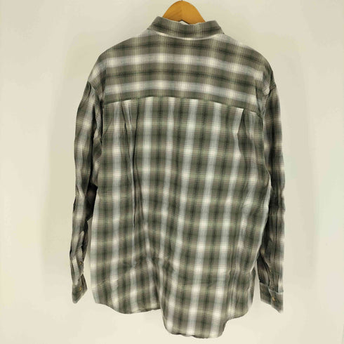 エディーバウアー Eddie Bauer 90-00S 白タグ マドラス グラデーション チェック B.D L/S シャツ メンズ import:L