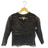 ROUGHRIDER USA製 トラ柄 V字 レース トップス レディース import:M