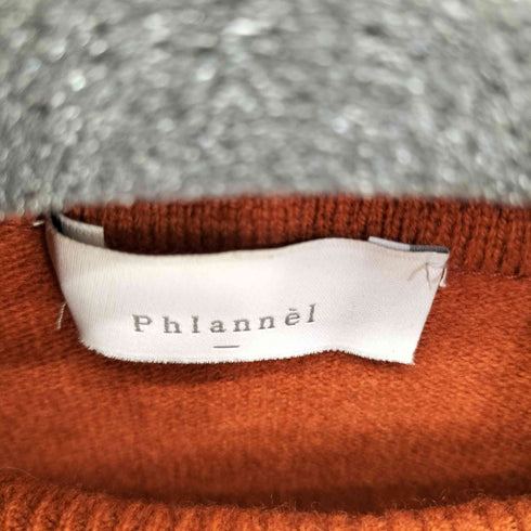 フランネル Phlannel ウール カシミヤ タートルネック ニット メンズ JPN:2