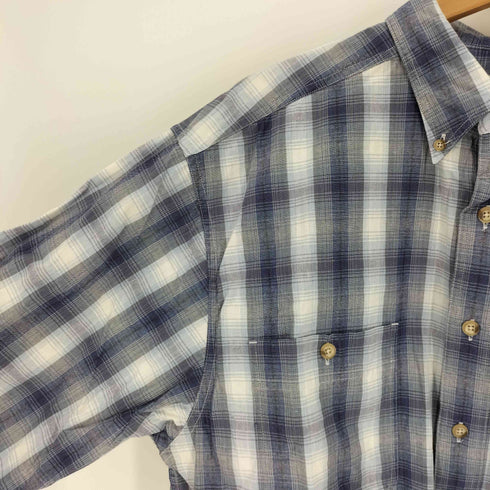 TRANS POSITION マドラス チェック フラップ ポケット L/S フランネル シャツ メンズ import:L
