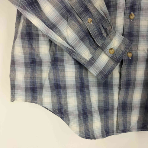 TRANS POSITION マドラス チェック フラップ ポケット L/S フランネル シャツ メンズ import:L