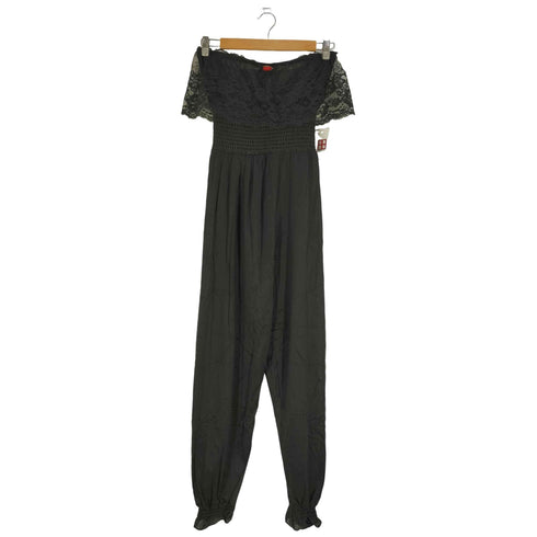 UNDERCOVER WEAR USA製 オフショル ランジェリー ジャンプスーツ レディース import:L