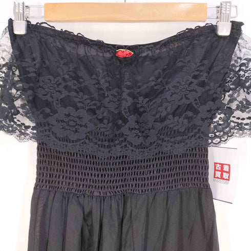 UNDERCOVER WEAR USA製 オフショル ランジェリー ジャンプスーツ レディース import:L