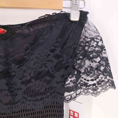 UNDERCOVER WEAR USA製 オフショル ランジェリー ジャンプスーツ レディース import:L