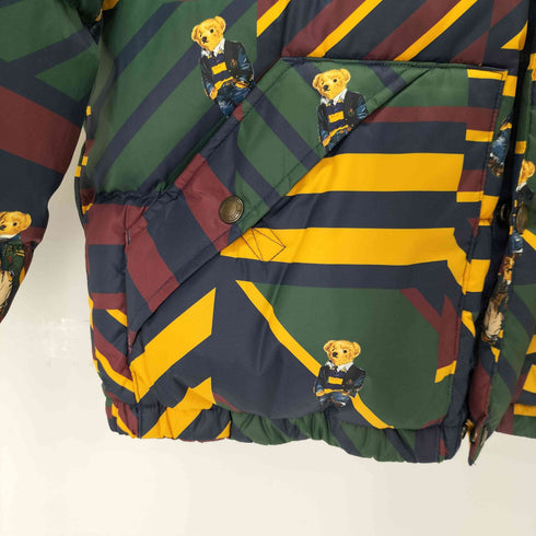 ポロラルフローレン POLO RALPH LAUREN ポニー刺繍 Poloベア キルテッド ダウンジャケット レディース XL/TG