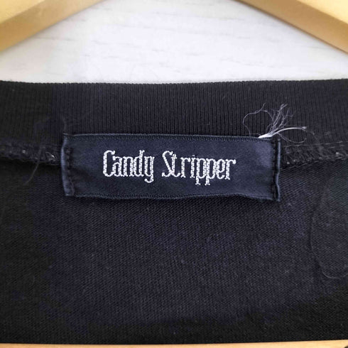 キャンディストリッパー Candy Stripper シアー レース フリル 切替 Tシャツ ワンピース レディース
