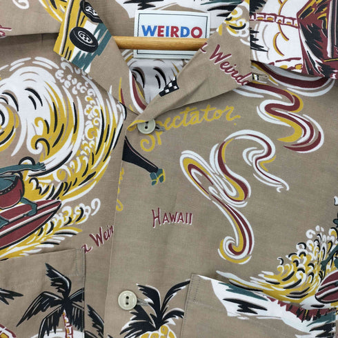 ウィアード WEIRDO 24SS WEIRDO HUT - L/S SHIRTS / RED メンズ JPN:XL