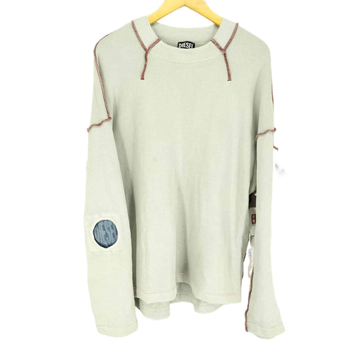 ディーゼル DIESEL GARMENT DYE ステッチデザインスウェット メンズ import:XS