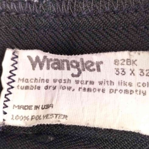 ラングラー Wrangler 80s USA製 ランチャードレス スラックス メンズ 33×32