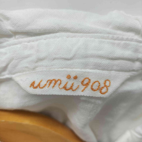 ウミ umii908 R刺繍 コットンシャツブラウス レディース JPN:2