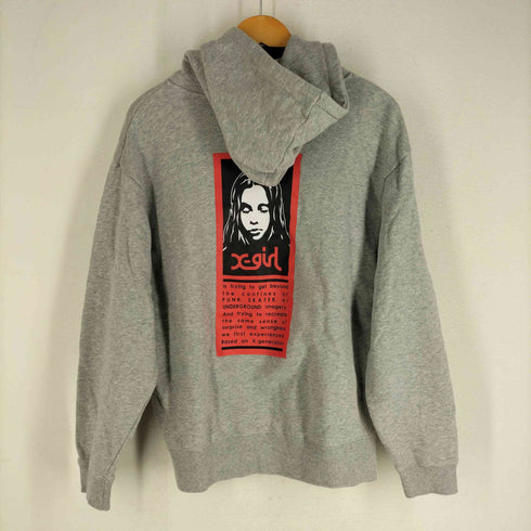 エックスガール X-girl 21SS WORDS FACE SWEAT HOODIE レディース JPN:S
