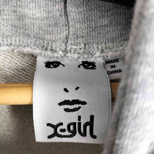 エックスガール X-girl 21SS WORDS FACE SWEAT HOODIE レディース JPN:S