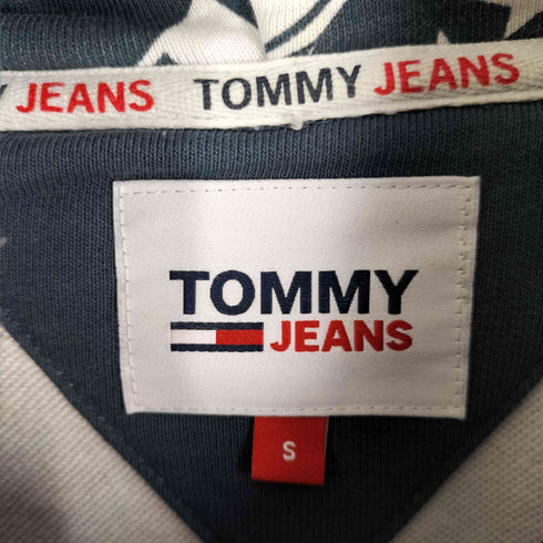 トミージーンズ tommy jeans 総柄 ロゴ プルオーバーパーカー フーディ メンズ import:S