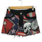 ASHBA SWAS Flag Punk Mini Skirt フラッグ スカル パッチワーク パンク ミニ スカート レディース