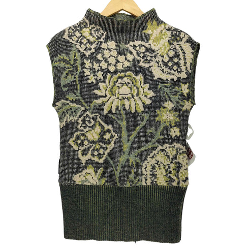ケンゾー KENZO イタリア製 花柄 ウール ベスト レディース JPN:M