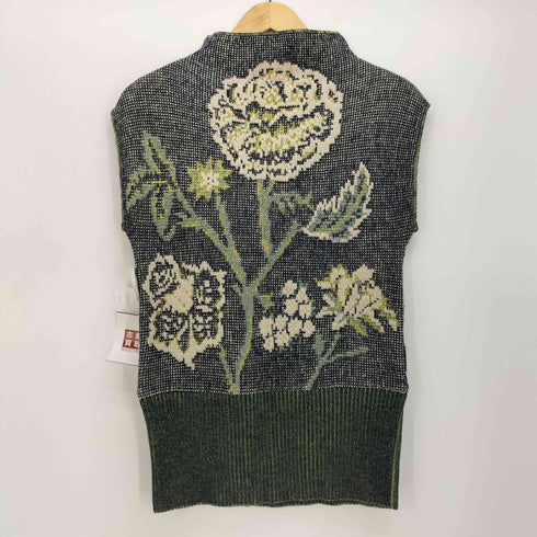 ケンゾー KENZO イタリア製 花柄 ウール ベスト レディース JPN:M