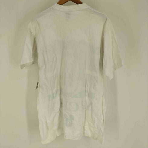 90S USA製 星条旗 フロント キャラクター プリント S/S Tシャツ シングルステッチ メンズ import:XL