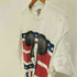 90S USA製 星条旗 フロント キャラクター プリント S/S Tシャツ シングルステッチ メンズ import:XL