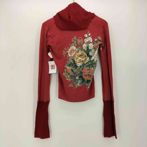 ケンゾージーンズ KENZO JEANS モヘヤ ハイネック 花柄 ニット セーター レディース JPN:M