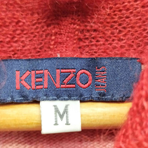 ケンゾージーンズ KENZO JEANS モヘヤ ハイネック 花柄 ニット セーター レディース JPN:M