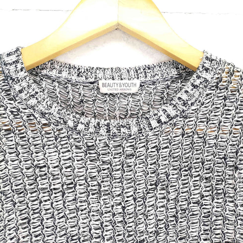 ビューティーアンドユースユナイテッドアローズ BEAUTY & YOUTH UNITED ARROWS リネン混ギマコットンクルーネックセーター メンズ JPN:S