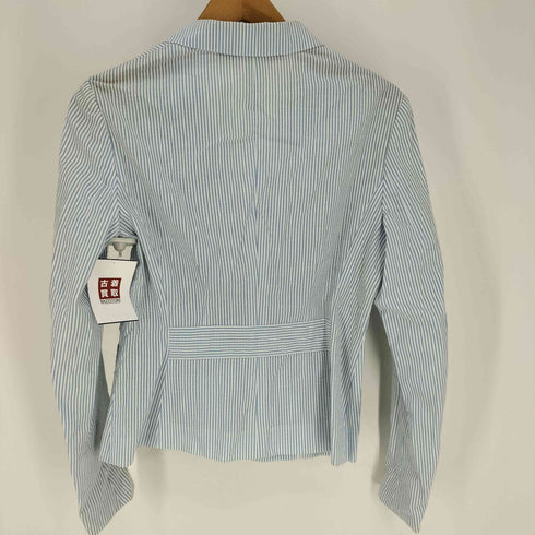 ラルフローレン RALPH LAUREN 2B ストライプ シアサッカー テーラード ジャケット レディース 11