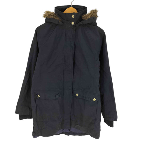 トミーヒルフィガー TOMMY HILFIGER 裏地 ストライプ ファーフーデッド マウンテン パーカー ジャケット レディース import:XS