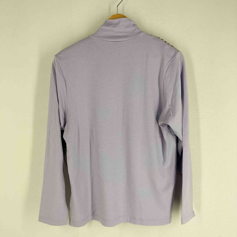 バーバリーゴルフ BURBERRY GOLF ワンポイント刺繍モックネック L/S ストレッチカットソー レディース LL