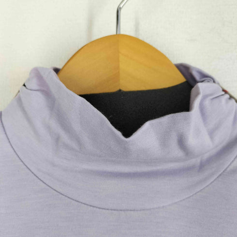 バーバリーゴルフ BURBERRY GOLF ワンポイント刺繍モックネック L/S ストレッチカットソー レディース LL