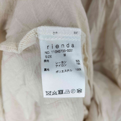 リエンダ rienda ホルターncシアーロンパース レディース JPN:M