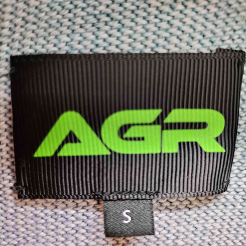 アジル agr マルチカラー クルーネックセーター メンズ import:S