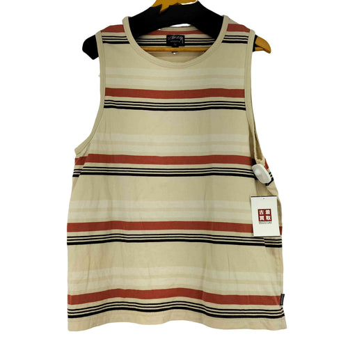 ステューシー Stussy 00S ボーダー タンクトップ メンズ JPN:L