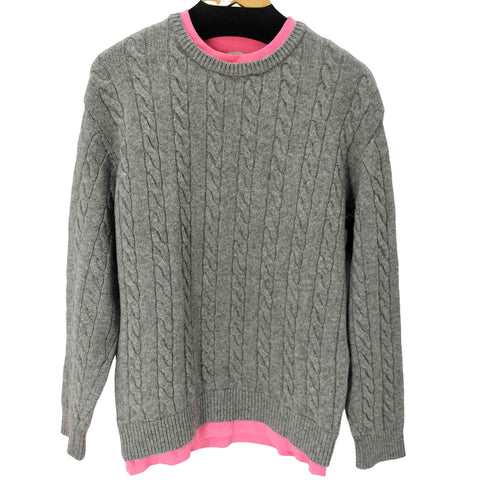 ミスタージェントルマン MISTER GENTLEMAN LAYERED CREW KNIT メンズ JPN:S