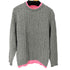 ミスタージェントルマン MISTER GENTLEMAN LAYERED CREW KNIT メンズ JPN:S