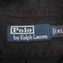 ポロバイラルフローレン Polo by RALPH LAUREN 90s リネン61 シルク39 紫裾ポニー オープンカラー 長袖シャツ メンズ import:XL