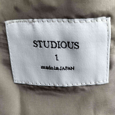 ステュディオス STUDIOUS ウール混 ロング Pコート メンズ JPN:1