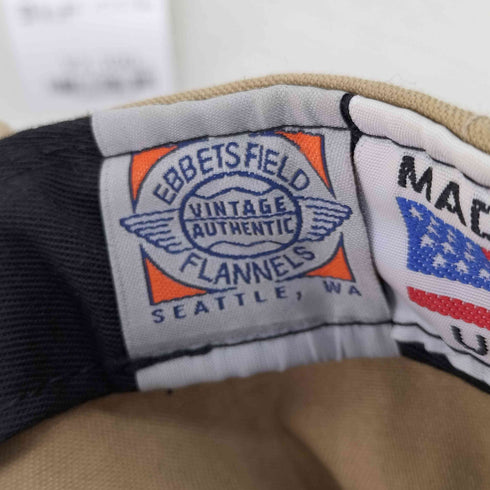 エベッツフィールドフランネルズ Ebbets Field Flannels USA製 b刺繍6パネルキャップ メンズ