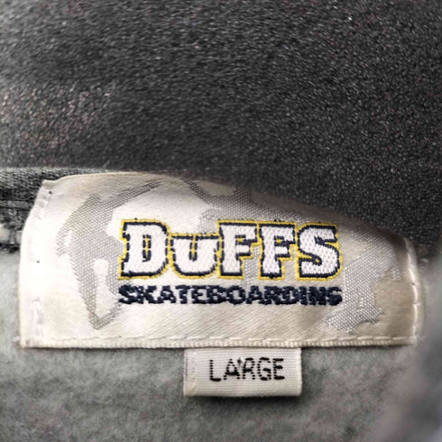 ダフス Duffs 90S-00S SKATEBOARDING プリント オーバーサイズ プルオーバーフーディー パーカー メンズ JPN:L