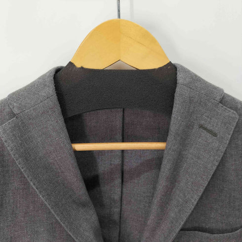 ボリオリ BOGLIOLI MADE IN ITALY DOVER カシミア混 3Bウールテーラードジャケット メンズ EUR:46