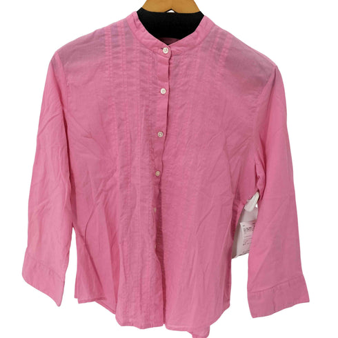 ポロジーンズカンパニーラルフローレン POLO JEANS COMPANY RALPH LAUREN バンドカラーL/Sシャツ レディース import:L