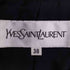 イヴサンローラン Yves Saint Laurent ストライプ ウール 1B テーラードジャケット スカート セットアップ レディース 上38 / 下36