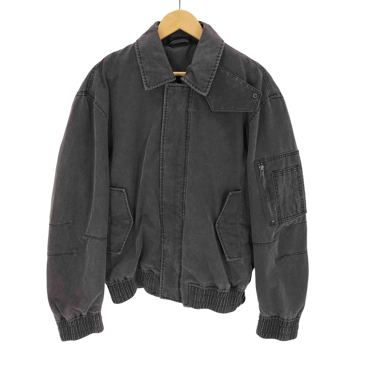 ZARA25aw ウォッシュドワックスフィニッシュジャケットMサイズ ザラ ZARA ウォッシュド ワックスフィニッシュジャケット メンズ