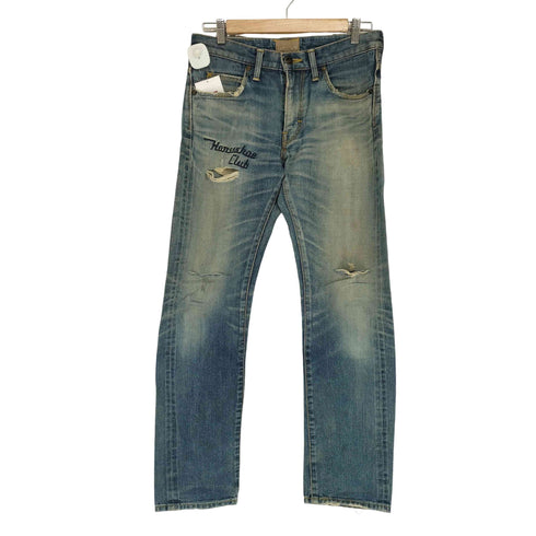 リー Lee クラッシュストレートデニムパンツ メンズ S×30