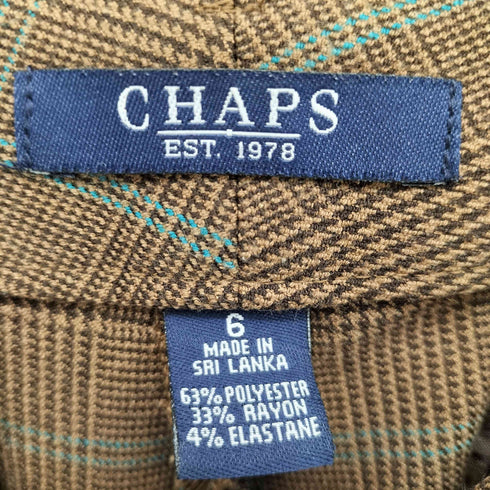 チャップス CHAPS 90-00S チェック ストレート スラックスパンツ メンズ JPN:S