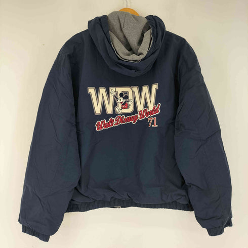 WDW 刺繍ナイロンフーディージャケット メンズ L