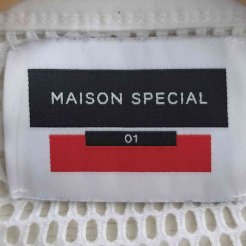メゾンスペシャル MAISON SPECIAL メッシュプライムオーバークルーネックロングスリーブTシャツ メンズ JPN:1