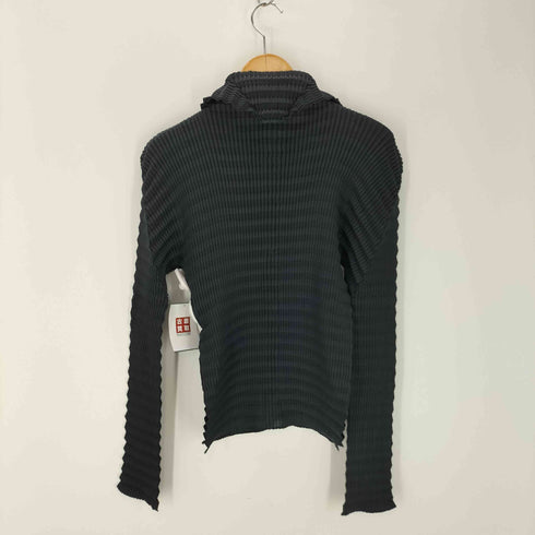 イッセイミヤケ ISSEY MIYAKE プリーツカーディガン レディース