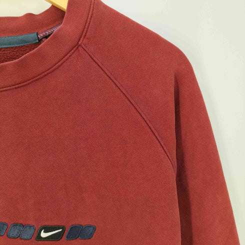 ナイキ NIKE 00s ロゴ刺繍 パイピング ラグラン クルーネックスウェット メンズ import:XL
