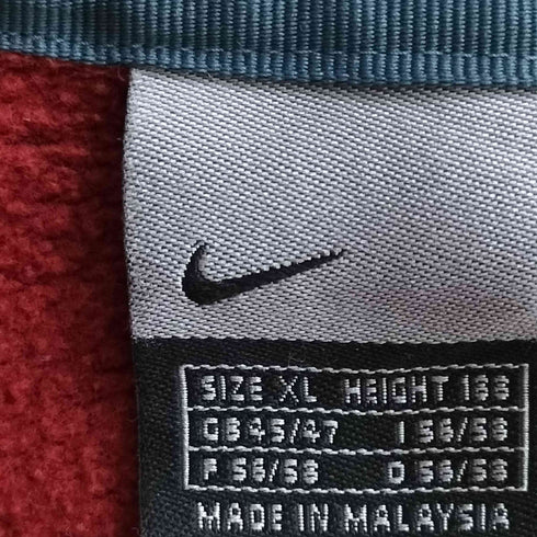 ナイキ NIKE 00s ロゴ刺繍 パイピング ラグラン クルーネックスウェット メンズ import:XL
