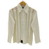 ジャンポールゴルチエフェム Jean Paul GAULTIER FEMME パワーネット切替ストライプシャツ メンズ FR:40